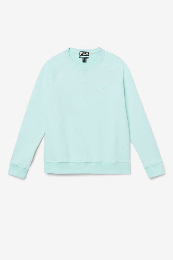 Fila Logan French Terry Crewneck Women's Sweatshirts - Blue,NZ 742-30156